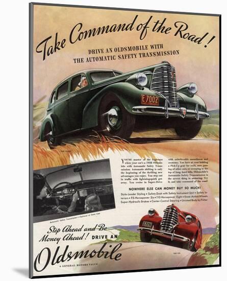 GM Oldsmobile-Command the Road-null-Mounted Art Print