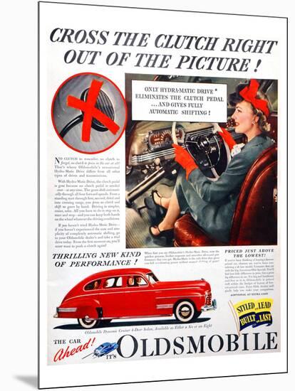 GM Oldsmobile-Cross the Clutch-null-Mounted Art Print