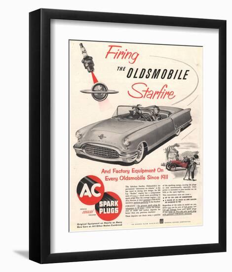 GM Oldsmobile-Firing Starfire-null-Framed Art Print