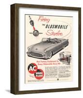 GM Oldsmobile-Firing Starfire-null-Framed Art Print