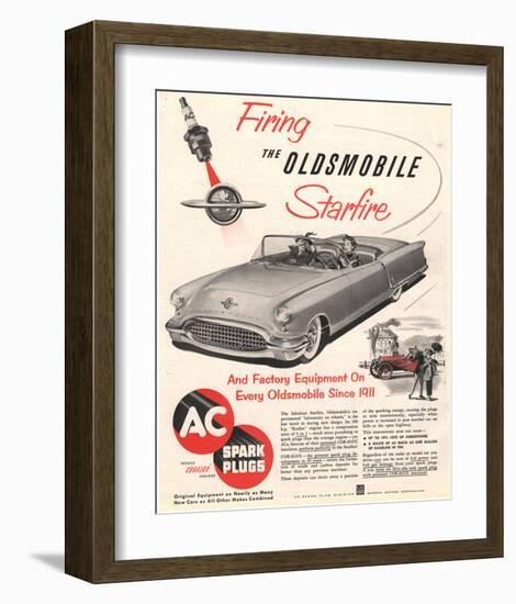 GM Oldsmobile-Firing Starfire-null-Framed Art Print