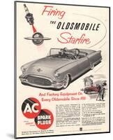 GM Oldsmobile-Firing Starfire-null-Mounted Art Print
