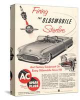 GM Oldsmobile-Firing Starfire-null-Stretched Canvas