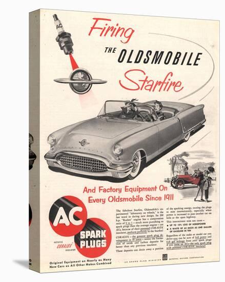 GM Oldsmobile-Firing Starfire-null-Stretched Canvas
