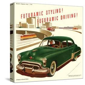 GM Oldsmobile-Futuramic Styling-null-Stretched Canvas