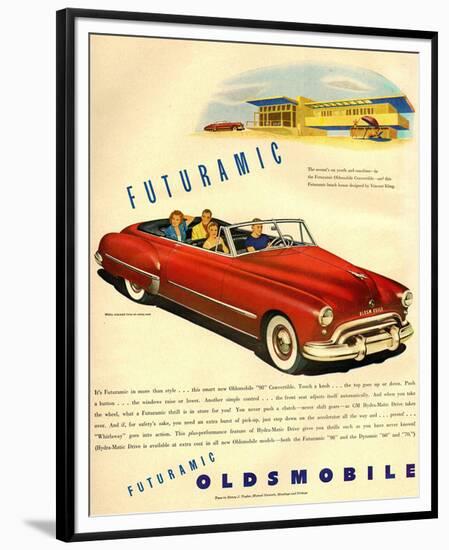GM Oldsmobile - Futuramic-null-Framed Premium Giclee Print
