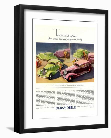 GM Oldsmobile-Genuine Quality-null-Framed Art Print