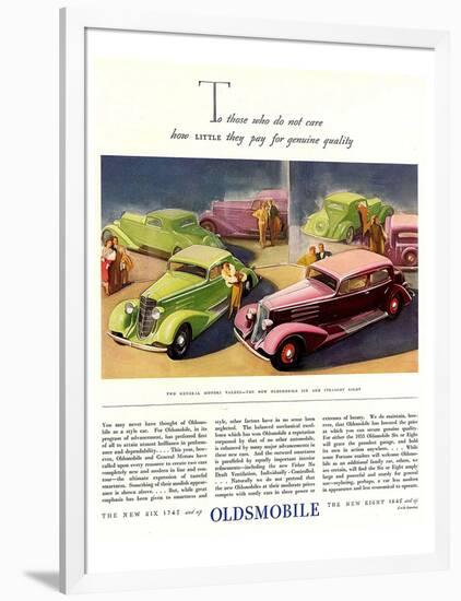 GM Oldsmobile-Genuine Quality-null-Framed Art Print