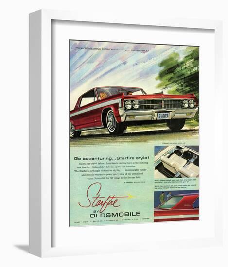 GM Oldsmobile - Go Adventuring-null-Framed Art Print