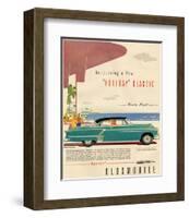 GM Oldsmobile-Holidy Classic98-null-Framed Art Print