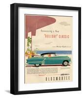 GM Oldsmobile-Holidy Classic98-null-Framed Art Print