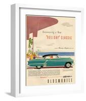 GM Oldsmobile-Holidy Classic98-null-Framed Art Print