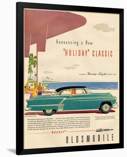 GM Oldsmobile-Holidy Classic98-null-Framed Art Print