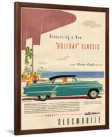 GM Oldsmobile-Holidy Classic98-null-Framed Art Print