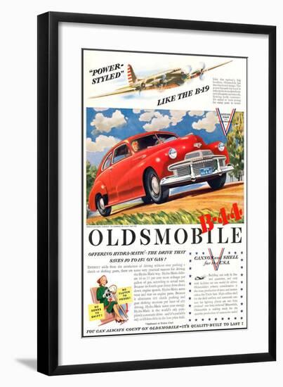 GM Oldsmobile - Like the B-19-null-Framed Art Print