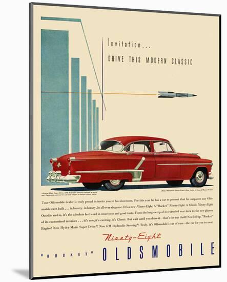 GM Oldsmobile - Modern Classic-null-Mounted Art Print