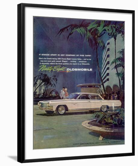 GM Oldsmobile - Ninety Eight-null-Framed Art Print