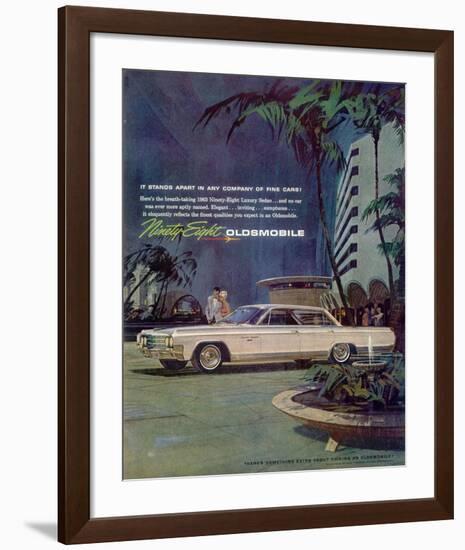 GM Oldsmobile - Ninety Eight-null-Framed Art Print