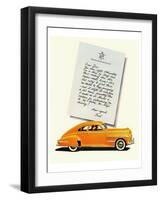 GM Oldsmobile-No Shift Driving-null-Framed Art Print