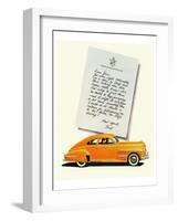 GM Oldsmobile-No Shift Driving-null-Framed Art Print