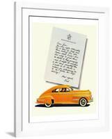 GM Oldsmobile-No Shift Driving-null-Framed Art Print