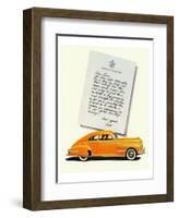 GM Oldsmobile-No Shift Driving-null-Framed Art Print