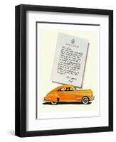 GM Oldsmobile-No Shift Driving-null-Framed Art Print