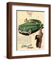 GM Oldsmobile - Own An Olds-null-Framed Art Print