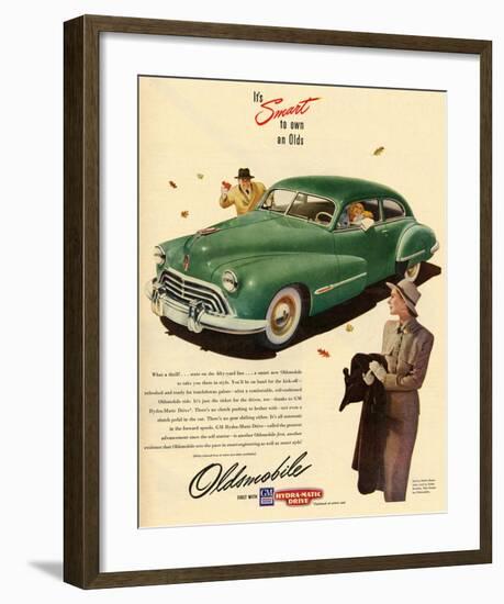 GM Oldsmobile - Own An Olds-null-Framed Art Print