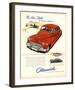 GM Oldsmobile-Postwar Driving!-null-Framed Art Print