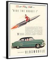 GM Oldsmobile- Ride the Rocket-null-Framed Premium Giclee Print