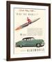 GM Oldsmobile- Ride the Rocket-null-Framed Art Print