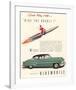 GM Oldsmobile- Ride the Rocket-null-Framed Art Print