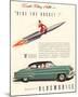 GM Oldsmobile- Ride the Rocket-null-Mounted Art Print