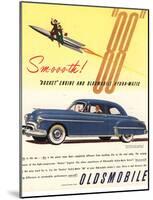 GM Oldsmobile - Rocket Engine-null-Mounted Art Print