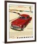 GM Oldsmobile - Rocket Engine-null-Framed Art Print