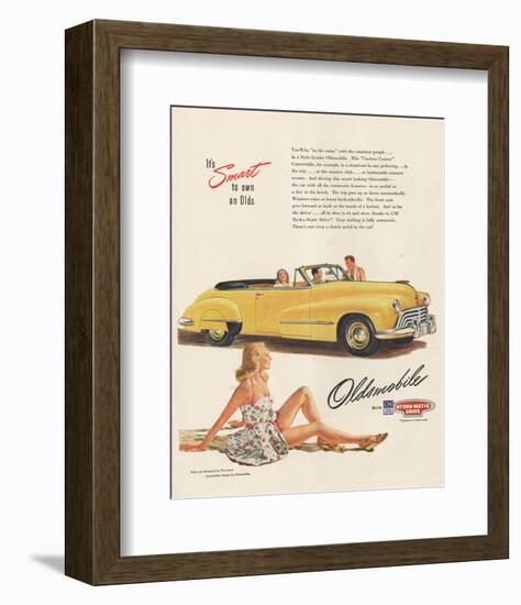 GM Oldsmobile - Smart to Own-null-Framed Art Print