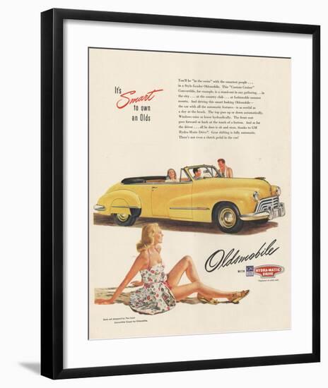 GM Oldsmobile - Smart to Own-null-Framed Art Print