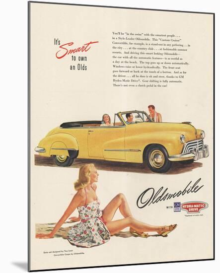 GM Oldsmobile - Smart to Own-null-Mounted Art Print