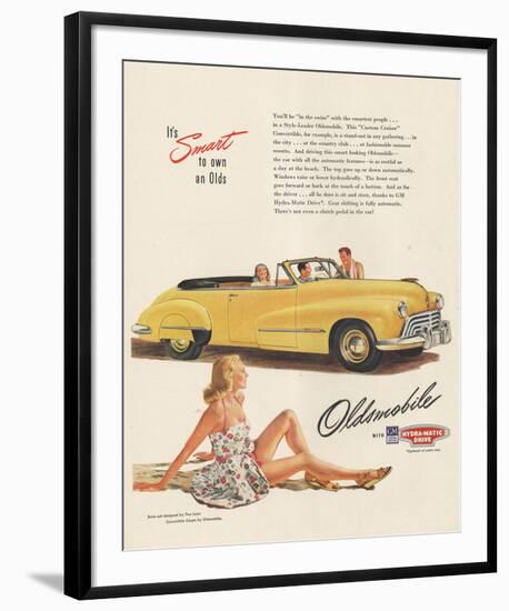 GM Oldsmobile - Smart to Own-null-Framed Art Print