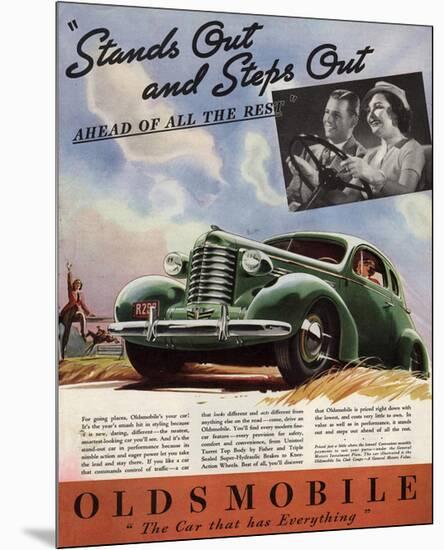 GM Oldsmobile - Stands Out-null-Mounted Art Print
