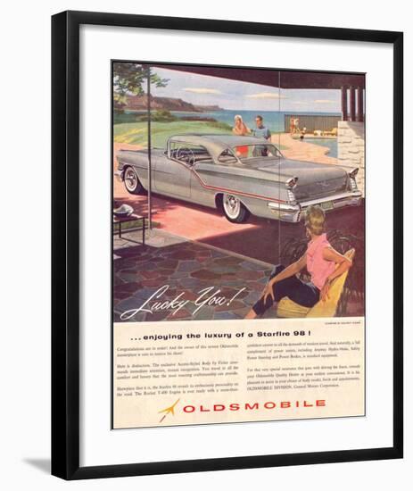 GM Oldsmobile - Starfire 98-null-Framed Art Print