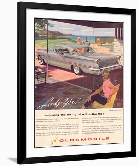 GM Oldsmobile - Starfire 98-null-Framed Art Print