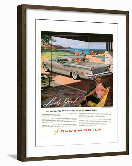 GM Oldsmobile - Starfire 98!-null-Framed Art Print