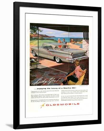 GM Oldsmobile - Starfire 98!-null-Framed Art Print