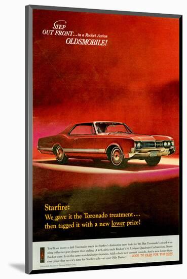 GM Oldsmobile - Step Out Front-null-Mounted Art Print