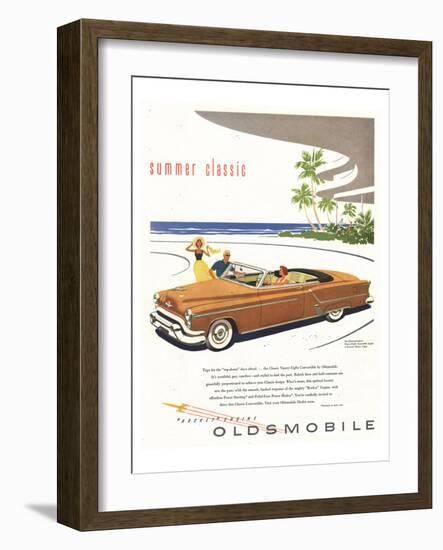 GM Oldsmobile - Summer Classic-null-Framed Art Print