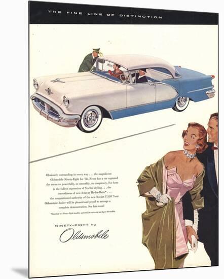 GM Oldsmobile - the Fine Line-null-Mounted Premium Giclee Print