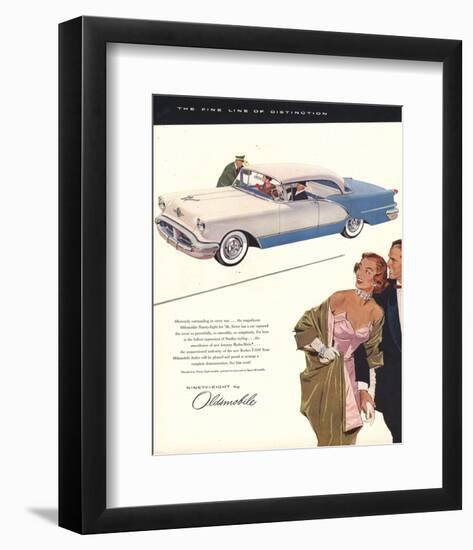 GM Oldsmobile - the Fine Line-null-Framed Art Print