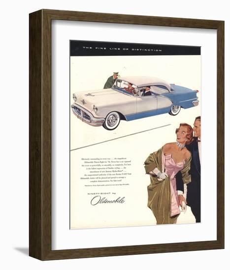 GM Oldsmobile - the Fine Line-null-Framed Art Print